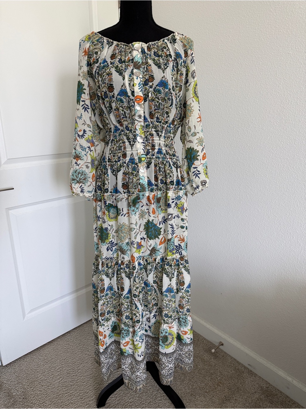 Figueroa & flower | sheer bohemian floral dress
